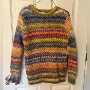 St. John's Bay Blue and Yellow Knit Sweater